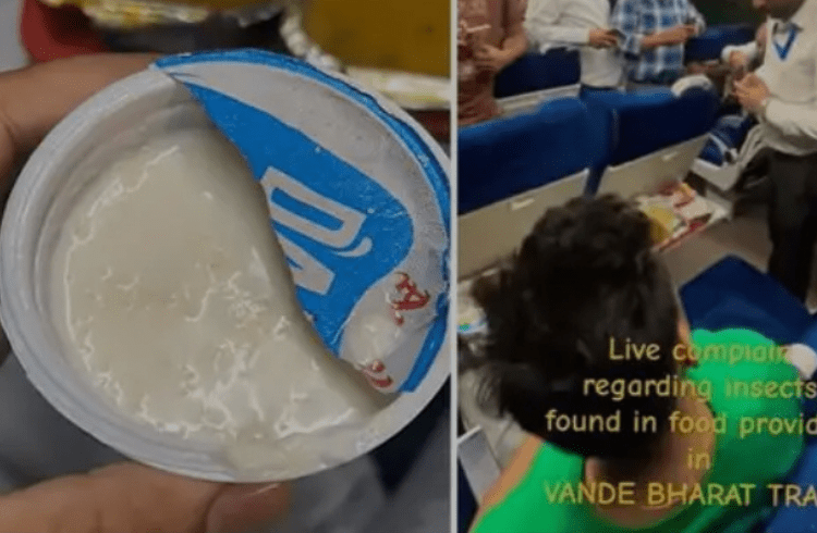 ವಂದೇ ಭಾರತ್ ರೈಲಿನ ಊಟದಲ್ಲಿ ಜೀವಂತ ಹುಳು ಪತ್ತೆ: ಐಆರ್ಸಿಟಿಸಿಗೆ 10 ಲಕ್ಷ ಹಾಗೂ ವೆಂಡರ್ಗೆ 50 ಲಕ್ಷ ರೂ. ಭಾರಿ ದಂಡ!