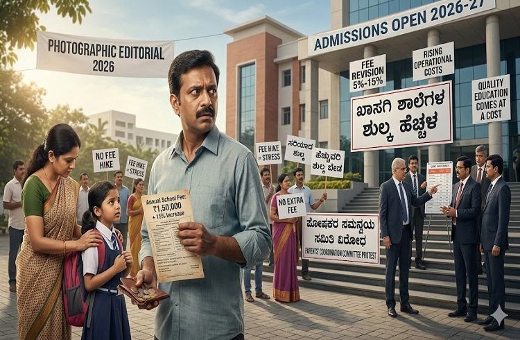 ರಾಜ್ಯದ ಪೋಷಕರಿಗೆ ಶಾಕ್: ಈ ವರ್ಷವೂ ಖಾಸಗಿ ಶಾಲೆಗಳ ಶುಲ್ಕ ಏರಿಕೆ; ಶೇ.15ರಷ್ಟು ಹೆಚ್ಚಳಕ್ಕೆ ಚಿಂತನೆ!