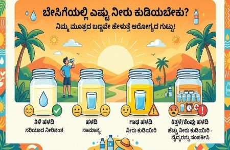 ಬೇಸಿಗೆಯಲ್ಲಿ ಎಷ್ಟು ನೀರು ಕುಡಿಯಬೇಕು? ನಿಮ್ಮ ಮೂತ್ರದ ಬಣ್ಣವೇ ಹೇಳುತ್ತೆ ಆರೋಗ್ಯದ ಗುಟ್ಟು!