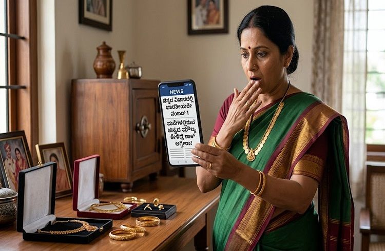 ಚಿನ್ನದ ವಿಚಾರದಲ್ಲಿ ಭಾರತೀಯರೇ ನಂಬರ್ 1 : ಮನೆಗಳಲ್ಲಿರುವ ಚಿನ್ನದ ಮೌಲ್ಯ ಕೇಳಿದ್ರೆ ಶಾಕ್ ಆಗ್ತೀರಾ.!