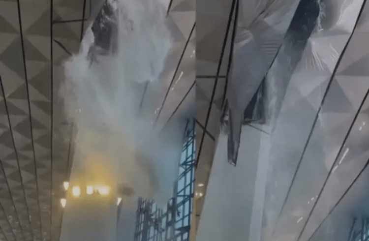 ಇಂಡೋನೇಷ್ಯಾ ವಿಮಾನ ನಿಲ್ದಾಣದಲ್ಲಿ ಭಾರೀ ಅವಾಂತರ: ಸೋಕರ್ನೋ-ಹಟ್ಟಾ ಟರ್ಮಿನಲ್ 3ರ ಚಾವಣಿ ಕುಸಿತ; ಜೀವ ಉಳಿಸಿಕೊಳ್ಳಲು ಪ್ರಯಾಣಿಕರ ಪರದಾಟ!