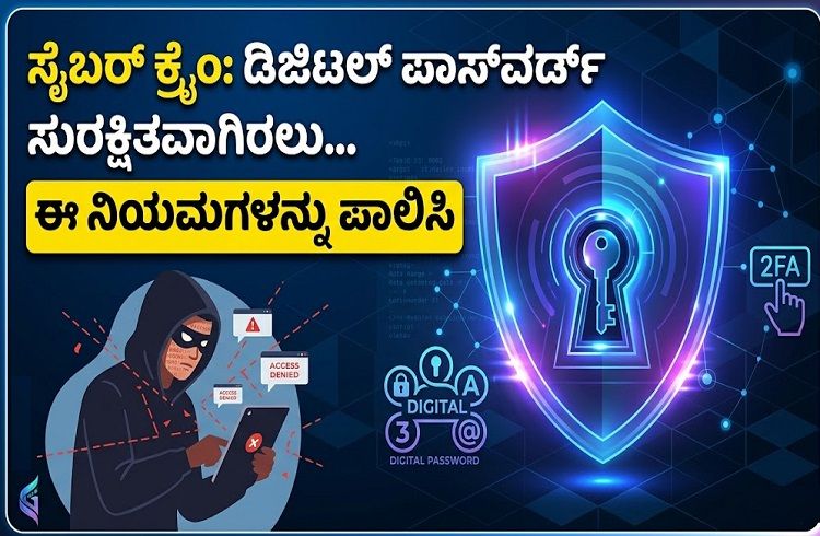 ಹೆಚ್ಚುತ್ತಿರುವ ಸೈಬರ್ ಕ್ರೈಂ : ನಿಮ್ಮ `ಡಿಜಿಟಲ್ ಪಾಸ್ವರ್ಡ್’ ಸುರಕ್ಷಿತವಾಗಿರಲು ಈ ನಿಯಮಗಳನ್ನು ಪಾಲಿಸಿ