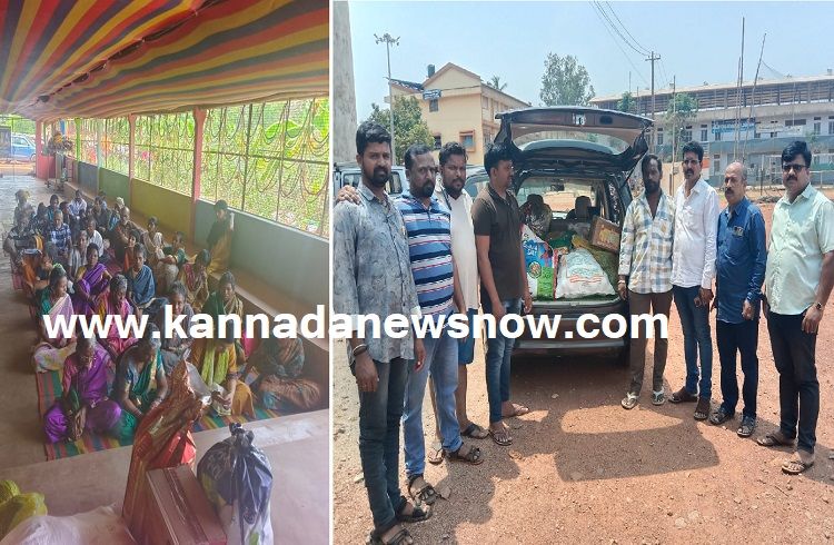 ಕಾಯಕದ ನಡುವೆಯೂ ಮಾನವೀಯತೆ ಮೆರೆದ ಸಾಗರದ ಓಮಿನಿ ಚಾಲಕರು: ಅನಾಥಾಶ್ರಮಕ್ಕೆ ಪಡಿತರ ದೇಣಿಗೆ