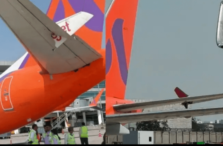 BREAKING: ದೆಹಲಿ ವಿಮಾನ ನಿಲ್ದಾಣದಲ್ಲಿ ಆತಂಕ: ನಿಂತಿದ್ದ ಅಕಾಸಾ ಏರ್ ವಿಮಾನಕ್ಕೆ ಡಿಕ್ಕಿ ಹೊಡೆದ ಸ್ಪೈಸ್ಜೆಟ್!