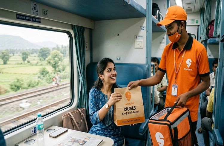 ಪ್ರಯಾಣಿಕರಿಗೆ ಗುಡ್ನ್ಯೂಸ್ : ಇನ್ಮುಂದೆ ರೈಲಿನಲ್ಲೂ ಸಿಗಲಿದೆ `ಸ್ವಿಗ್ಗಿ ಊಟ’.!