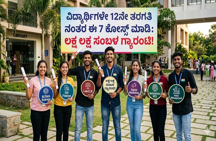 ವಿದ್ಯಾರ್ಥಿಗಳೇ 12ನೇ ತರಗತಿ ನಂತರ ಈ 7 ಕೋರ್ಸ್ ಮಾಡಿ, ಲಕ್ಷ ಲಕ್ಷ ಸಂಬಳ ಗ್ಯಾರಂಟಿ!