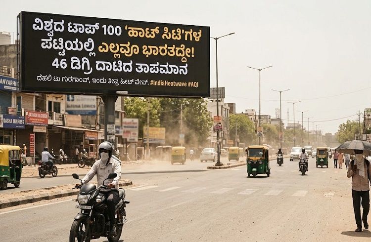 SHOCKING : ವಿಶ್ವದ ಟಾಪ್ 100 ‘ಹಾಟ್ ಸಿಟಿ’ಗಳ ಪಟ್ಟಿಯಲ್ಲಿ ಎಲ್ಲವೂ ಭಾರತದ್ದೇ! 46 ಡಿಗ್ರಿ ದಾಟಿದ ತಾಪಮಾನ | World’s Top 100 Hottest Cities