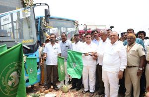 ಬಿಎಂಟಿಸಿಯ ನೂತನ ಮಾರ್ಗದ ವೇಗದೂತ ಬಸ್ ಸಂಚಾರಕ್ಕೆ ಸಾರಿಗೆ ಸಚಿವ ರಾಮಲಿಂಗಾರೆಡ್ಡಿ ಚಾಲನೆ!