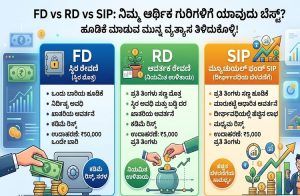 FD vs RD vs SIP: ನಿಮ್ಮ ಆರ್ಥಿಕ ಗುರಿಗಳಿಗೆ ಯಾವುದು ಬೆಸ್ಟ್? ಹೂಡಿಕೆ ಮಾಡುವ ಮುನ್ನ ವ್ಯತ್ಯಾಸ ತಿಳಿದುಕೊಳ್ಳಿ!
