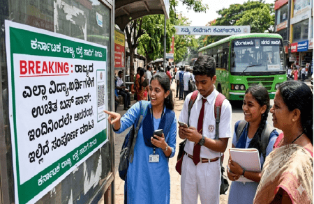 BREAKING : ರಾಜ್ಯದ ಎಲ್ಲಾ ವಿದ್ಯಾರ್ಥಿಗಳಿಗೆ ಉಚಿತ ಬಸ್ ಪಾಸ್: ಇಂದಿನಿಂದಲೇ ಅರ್ಜಿ ಸಲ್ಲಿಕೆ ಆರಂಭ, ಇಲ್ಲಿದೆ ಸಂಪೂರ್ಣ ಮಾಹಿತಿ