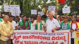ಬಡವರು, ರೈತರಿಗೆ ಮಾರಕವಾದ ವಿದ್ಯುತ್ ಖಾಸಗೀಕರಣ ನಿರ್ಧಾರ ಕೈಬಿಡಿ: ಸಾಗರದಲ್ಲಿ ಹೆಚ್.ಎಲ್.ಶ್ರೀಧರ್ ಆಗ್ರಹ