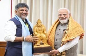 ಪ್ರಧಾನಿ ಮೋದಿ ಭೇಟಿಯಾದ ಕರ್ನಾಟಕ ಸಿಎಂ ಡಿ.ಕೆ. ಶಿವಕುಮಾರ್: ಕರ್ನಾಟಕದ ಅಭಿವೃದ್ಧಿ ಕುರಿತು ಮಹತ್ವದ ಚರ್ಚೆ
