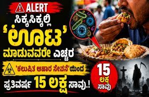 ALERT : ಸಿಕ್ಕಸಿಕ್ಕಲ್ಲಿ `ಊಟ’ ಮಾಡುವವರೇ ಎಚ್ಚರ : `ಕಲುಷಿತ ಆಹಾರ ಸೇವನೆ’ಯಿಂದ ಪ್ರತಿವರ್ಷ 15 ಲಕ್ಷ ಸಾವು.!