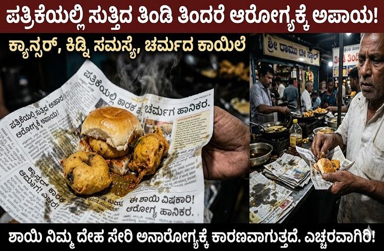 ALERT : ನ್ಯೂಸ್ ಪೇಪರ್ ನಲ್ಲಿ ಪ್ಯಾಕ್ ಮಾಡಿದ ಆಹಾರ ತಿನ್ನುವವರೇ ಎಚ್ಚರ : ನಿಮ್ಮ ಆರೋಗ್ಯಕ್ಕೆ ದೊಡ್ಡ ಅಪಾಯ!