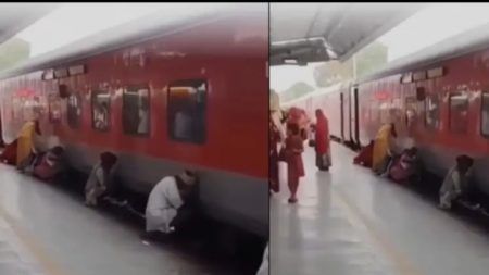ರೈಲ್ವೆ ನಿಲ್ದಾಣದಲ್ಲಿ ಸಾರ್ವಜನಿಕವಾಗಿ ಮೂತ್ರ ವಿಸರ್ಜನೆ: ವೈರಲ್ ವಿಡಿಯೋ ಕಂಡು ನೆಟ್ಟಿಗರ ಆಕ್ರೋಶ!